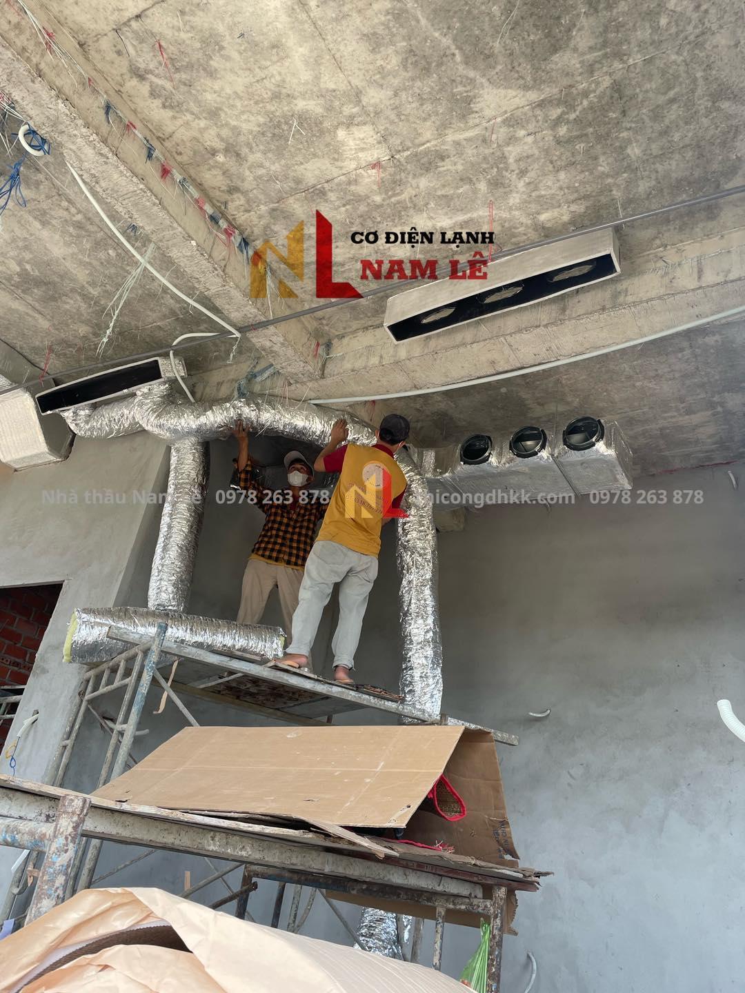 chi phí lắp đặt máy lạnh nối ống gió