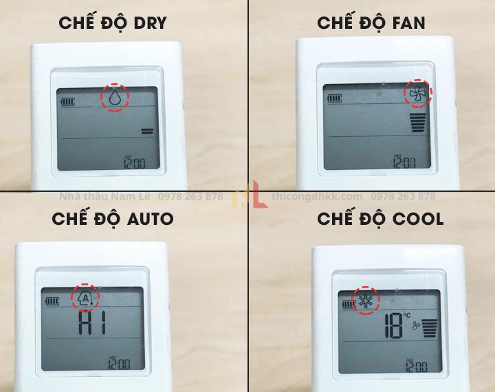 Các Chế Độ Cơ Bản Trên Remote Máy Lạnh