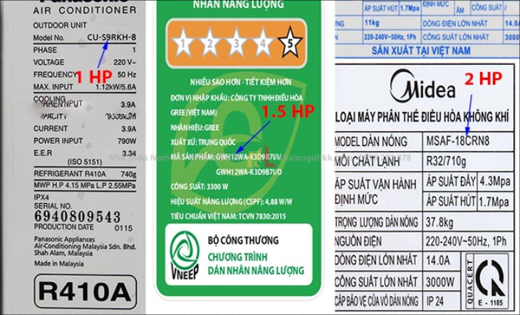 Cách Nhận Biết Máy Lạnh Bao Nhiêu Ngựa Chính Xác