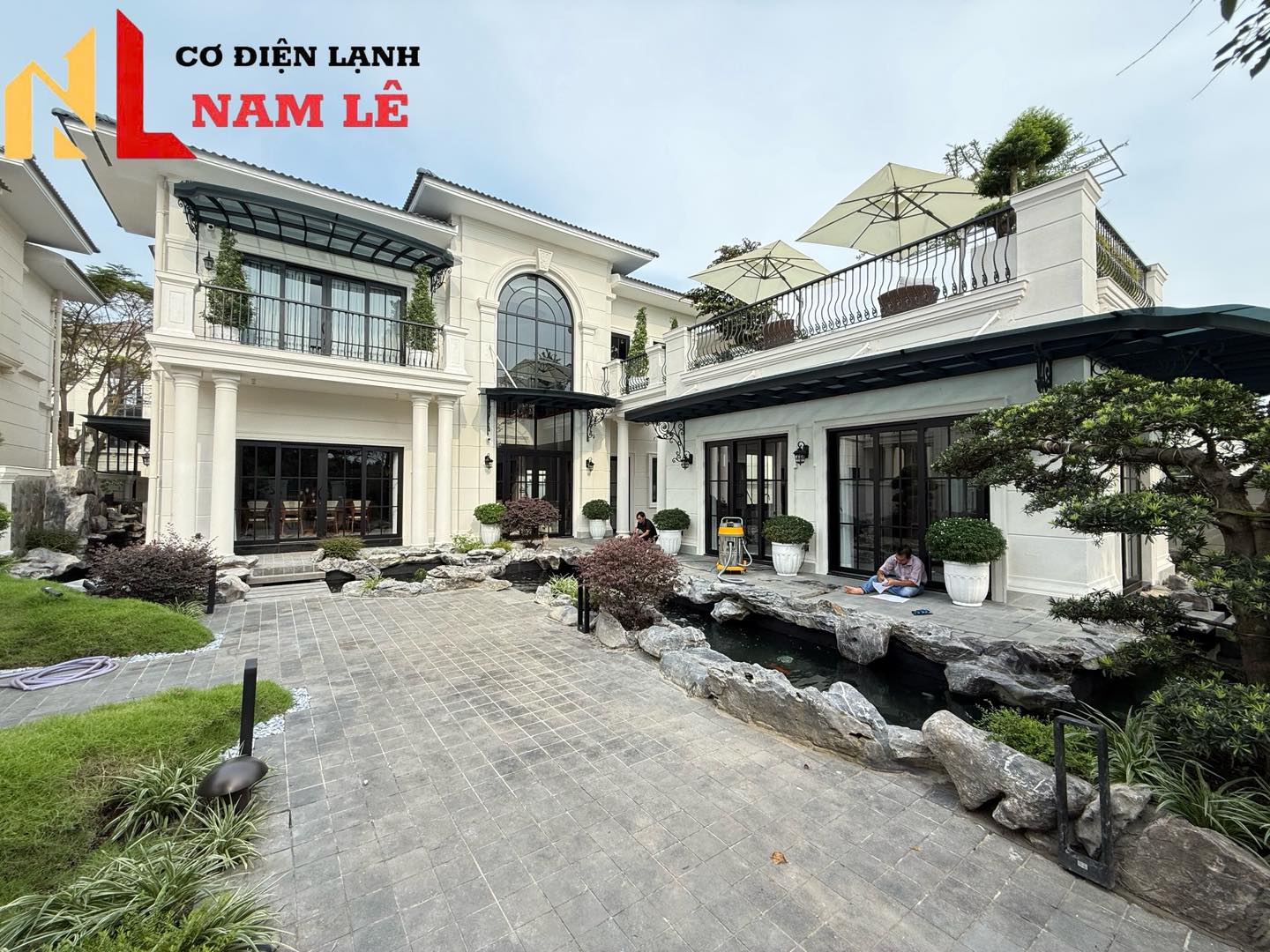 Swambay Villa 1 Thi Công DHKK Sky Giấu Trần Nối Ông Gió Daikin Với Tổng Công Suất 26HP Cho Swambay Villa