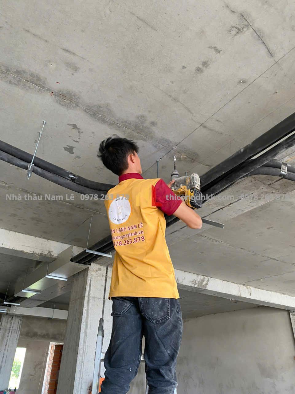 Quy Trình Thi Công Máy Lạnh Âm Trần Nối Ống Gió Trọn Gói 3 namle3 thi cong may lanh am tran tron goi